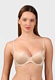 Γυναικείο push-up σουτιέν New Bra μπεζ με αποσπώμενες τιράντες – B cup

