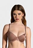 Γυναικείο push-up σουτιέν New Bra καπουτσίνο με αποσπώμενες τιράντες – B cup
