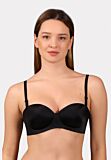 Strapless Laser-Cut σουτιέν B Cup New Bra Lingerie μαύρο