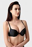 Double Push-Up μαύρο σουτιέν New Bra B Cup με premium διπλή ενίσχυση


