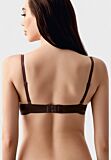 Strapless σουτιέν New Bra με double push-up ενίσχυση σε καφέ χρώμα, B Cup

