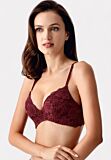 Σουτιέν New Bra Push-Up σε μπορντό – ρομαντική κομψότητα