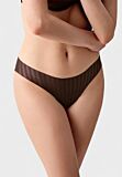 Γυναικείο εσώρουχο New Bra seamless σε καφέ χρώμα με ριγέ υφή

