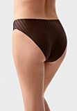 Γυναικείο εσώρουχο New Bra seamless σε καφέ χρώμα με ριγέ υφή

