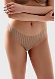 Γυναικείο εσώρουχο New Bra seamless capucino με ριγέ σχέδιο και βαμβακερό καβάλο

