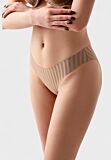 Γυναικείο εσώρουχο New Bra seamless capucino με ριγέ σχέδιο και βαμβακερό καβάλο