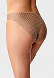 Γυναικείο εσώρουχο New Bra seamless capucino με ριγέ σχέδιο και βαμβακερό καβάλο