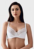 Σουτιέν χωρίς ενίσχυση με δαντέλα New Bra Lingerie σε λευκό χρώμα

