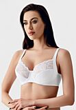 Σουτιέν χωρίς ενίσχυση με δαντέλα New Bra Lingerie σε λευκό χρώμα
