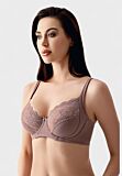 Σουτιέν χωρίς ενίσχυση με δαντέλα New Bra Lingerie σε cappucino χρώμα