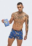 Λεπτομέρεια υφάσματος boxer Soma Cool – Σχέδιο μπύρας και ελαστική μέση
