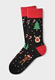 Χριστουγεννιάτικες κάλτσες Soma Socks “Rudolph & Gingerbread Fun” με Ρούντολφ και gingerbread μοτίβα