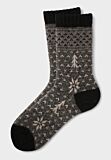 Γυναικεία μάλλινη κάλτσα Pro Socks Winter Frost Black Edition συσκευασία