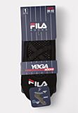 Μαύρη yoga/pilates κάλτσα Fila F1684 με σιλικόνη στη σόλα και σταυρωτό λάστιχο για απόλυτη σταθερότητα και άνεση