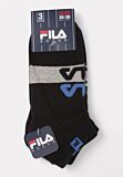 Σετ παιδικές κάλτσες FILA με μεγάλο logo σε μαύρο χρώμα

