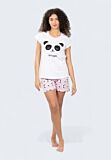 Γυναικεία πιτζάμα panda Nina Club από 100% βαμβάκι

