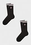 Κάλτσες Fila Unisex Μαύρες 2 Ζευγάρια