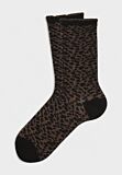 Fila Γυναικείες Κάλτσες Μαύρες με Animal Print – Πακέτο 3 Τεμαχίων