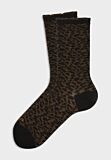 Fila Γυναικείες Κάλτσες Μαύρες με Animal Print – Πακέτο 3 Τεμαχίων