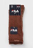fila γυναικείες κάλτσες 3 pack σε καφέ μπεζ εκρού αποχρώσεις