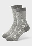 Γυναικεία μάλλινη κάλτσα Pro Socks Frosty Silver – ασημί γκρι