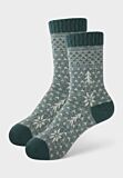 Γυναικεία μάλλινη κάλτσα Pro Socks Winter Pine Breeze πράσινη