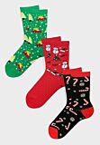 Σετ 3 παιδικών χριστουγεννιάτικων κάλτσων – Design Socks Christmas Edition