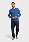 Ανδρική βαμβακερή πιτζάμα Interlock Style Matters Royal Blue – Closet22