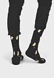 Ανδρική κάλτσα Soma Socks Drink Beer μαύρη με σχέδιο μπύρες