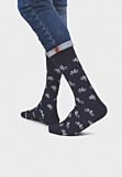 Ανδρική κάλτσα Soma Socks Bicycle με σχέδιο ποδήλατο σε μπλε φόντο