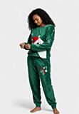 Γυναικεία πιτζάμα Vienetta “Christmas Bear” πράσινη fleece