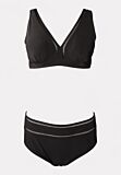 Γυναικείο Μαγιό Μαύρο Set Bralette & Ψηλόμεσο – Closet22