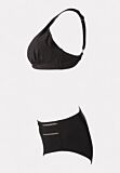 Γυναικείο Μαγιό Μαύρο Set Bralette & Ψηλόμεσο – Closet22