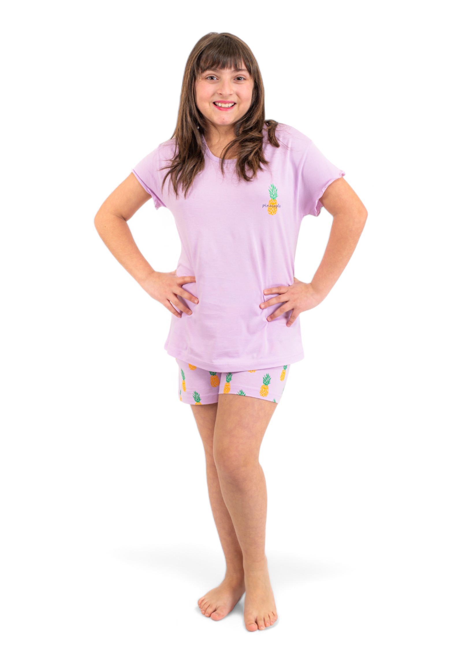 Nina Club Πιτζάμα εφηβική Nina Club Pineapple NC152PNA-Ροζ