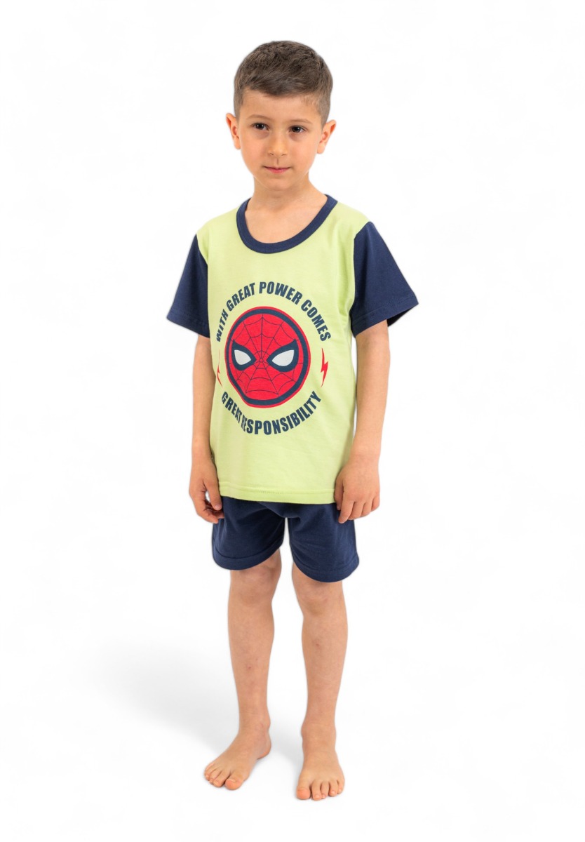 Nina Club Πιτζάμα παιδική Nina Club Spiderman NC157SPM-Λαχανί