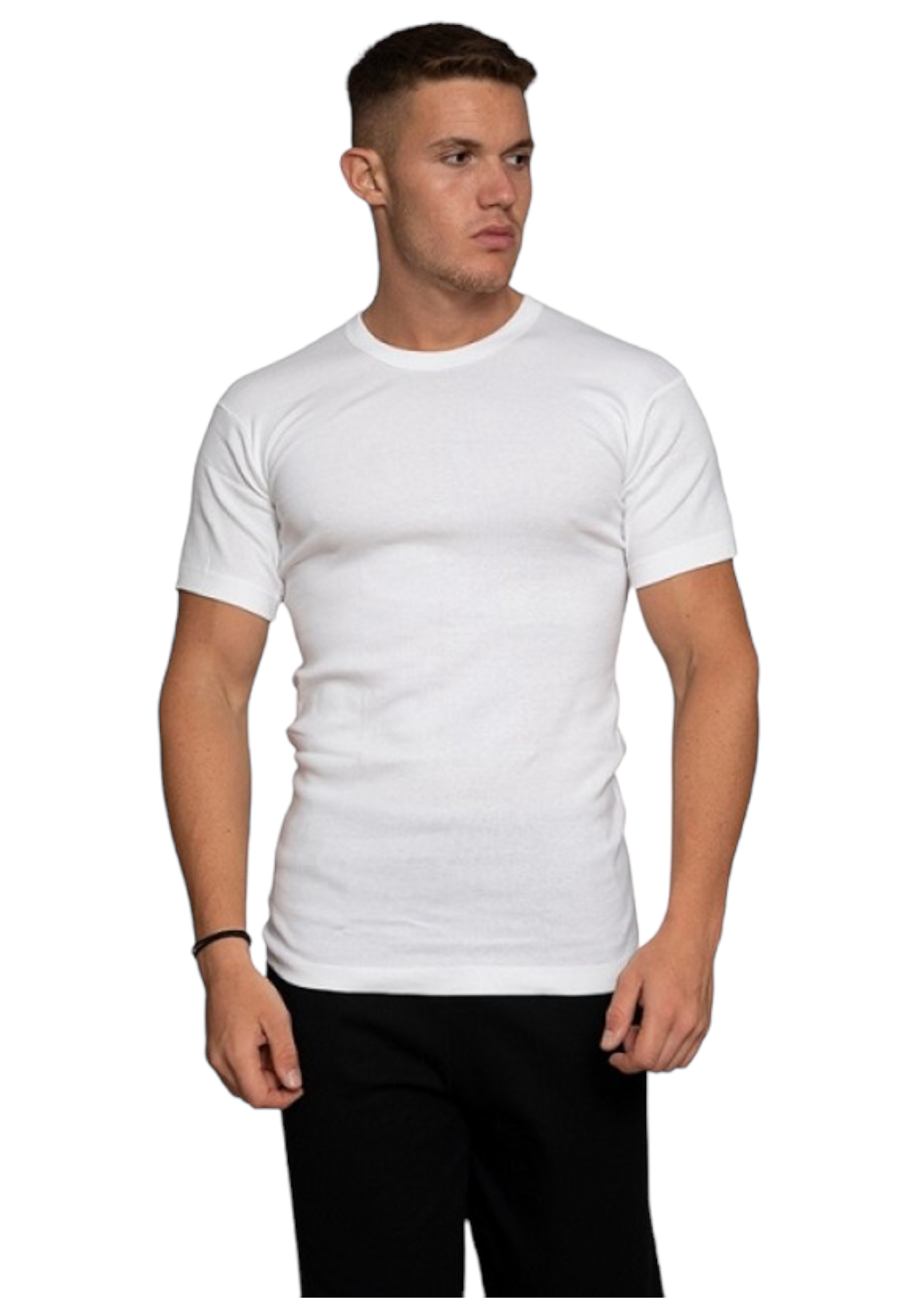 Nina Club Φανελάκι ανδρικό βαμβακερό κοντομάνικο Nina Club 56NC-Λευκό