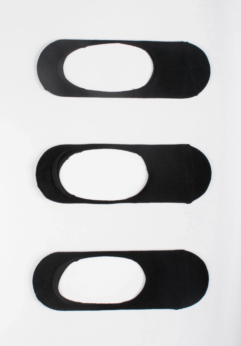 Trendy Σουμπά μονόχρωμα 3 Τεμ. soumpam-Μαύρο