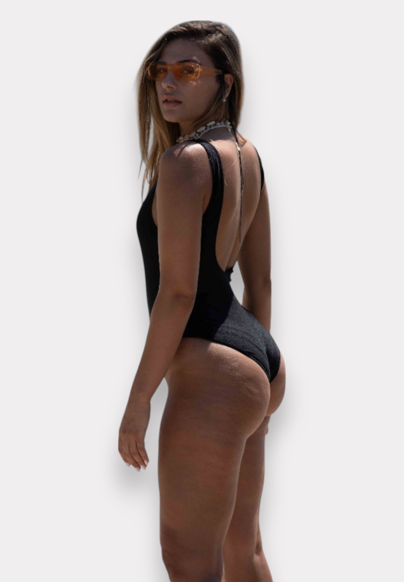 Closet22 Μαγιό γυναικείο Ολόσωμο – Ανοιχτή Πλάτη – Μαύρο ET1013-1-Μαύρο