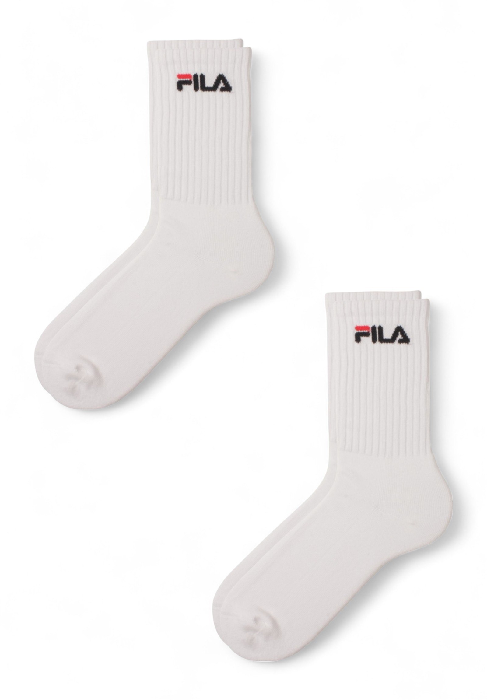  Fila Normal Plain Half Terry Prewsd Unisex Κάλτσες F4401-Λευκό 2025