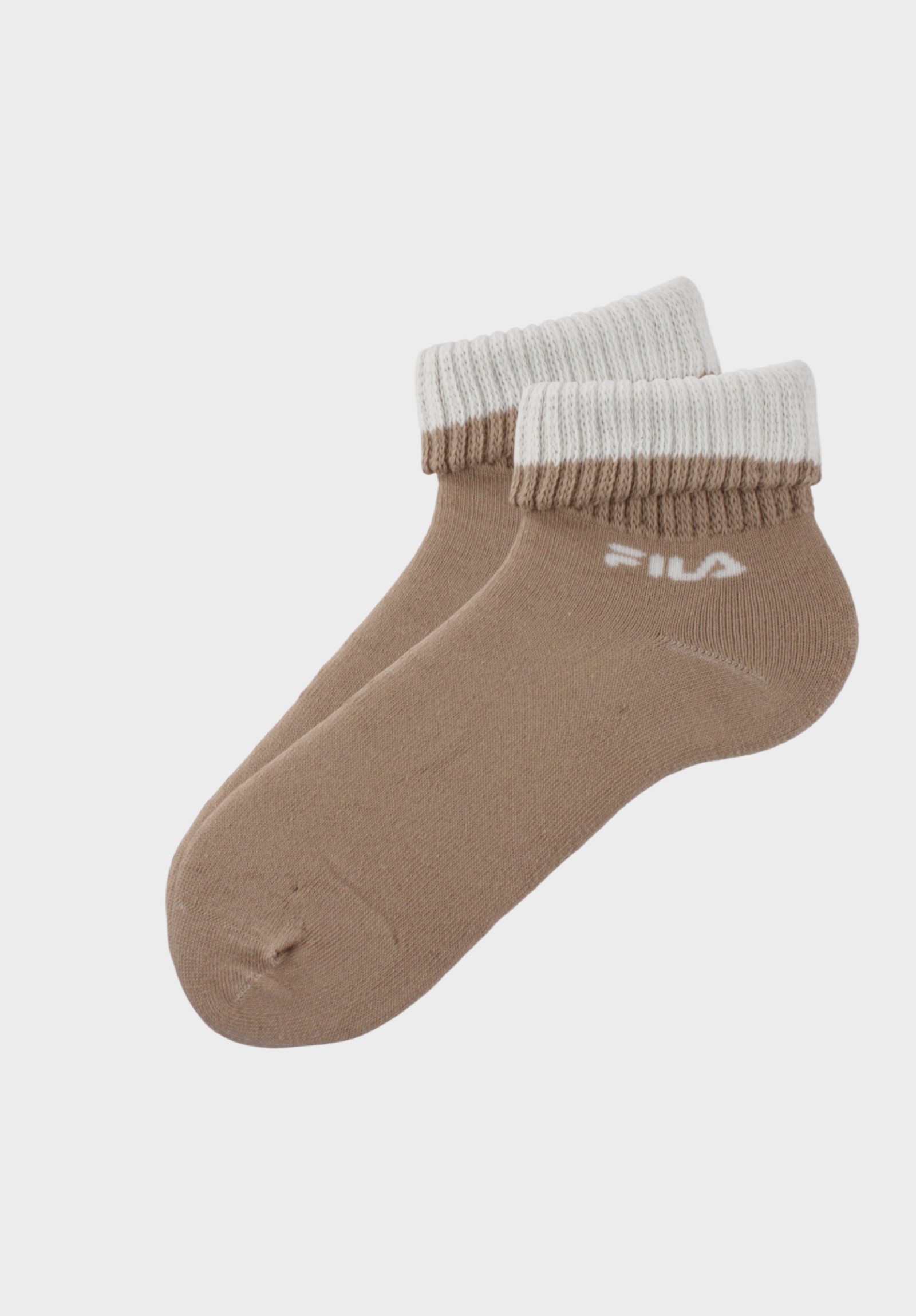 Γυναικείες Αθλητικές Κάλτσες Fila Σετ 2 Ζευγάρια Μπεζ & Λευκό F4428-340-Πολύχρωμο φωτογραφία