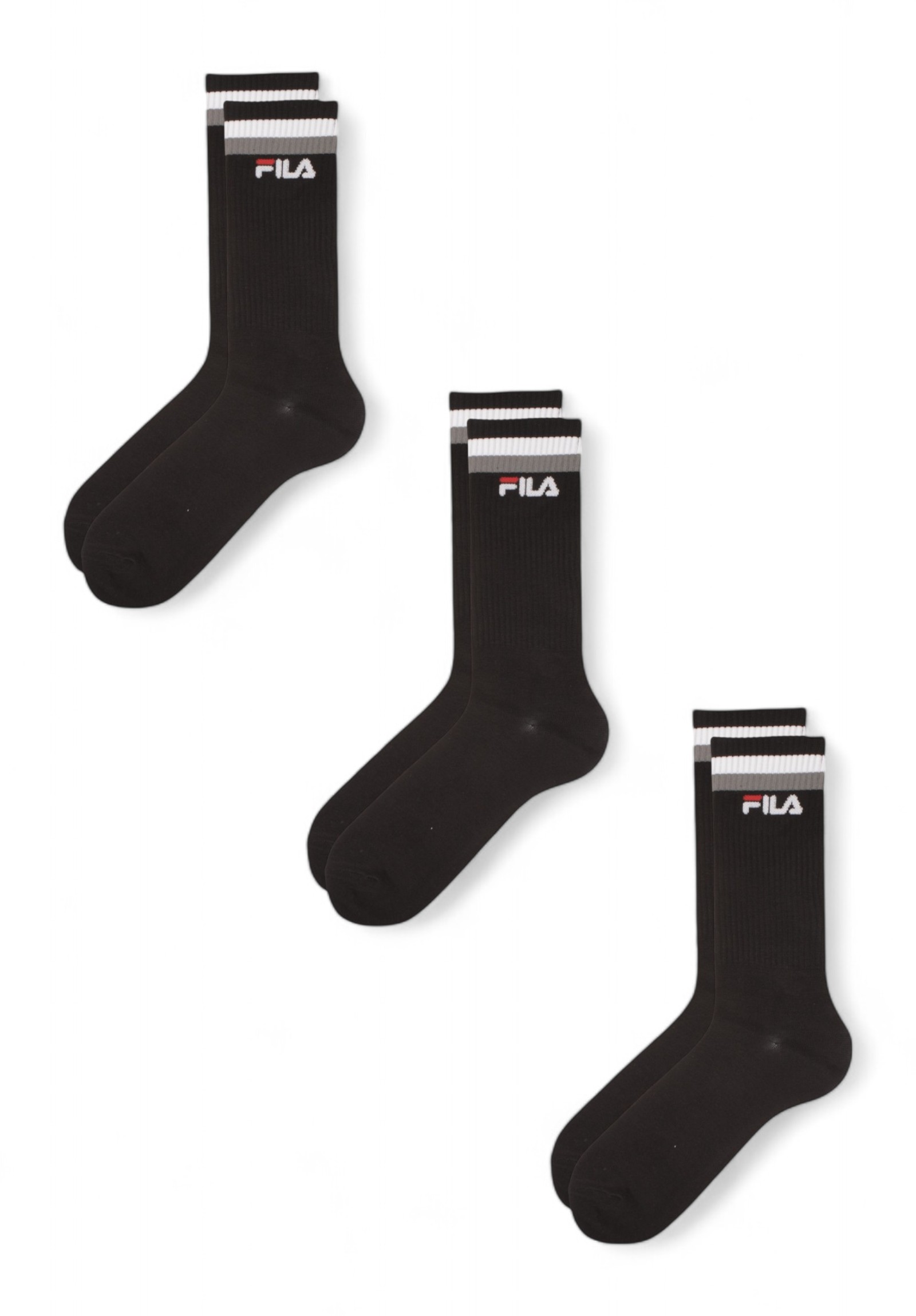  Κάλτσες Unisex Fila Bamboo 3 Τεμ. F5506-Μαύρο 2025
