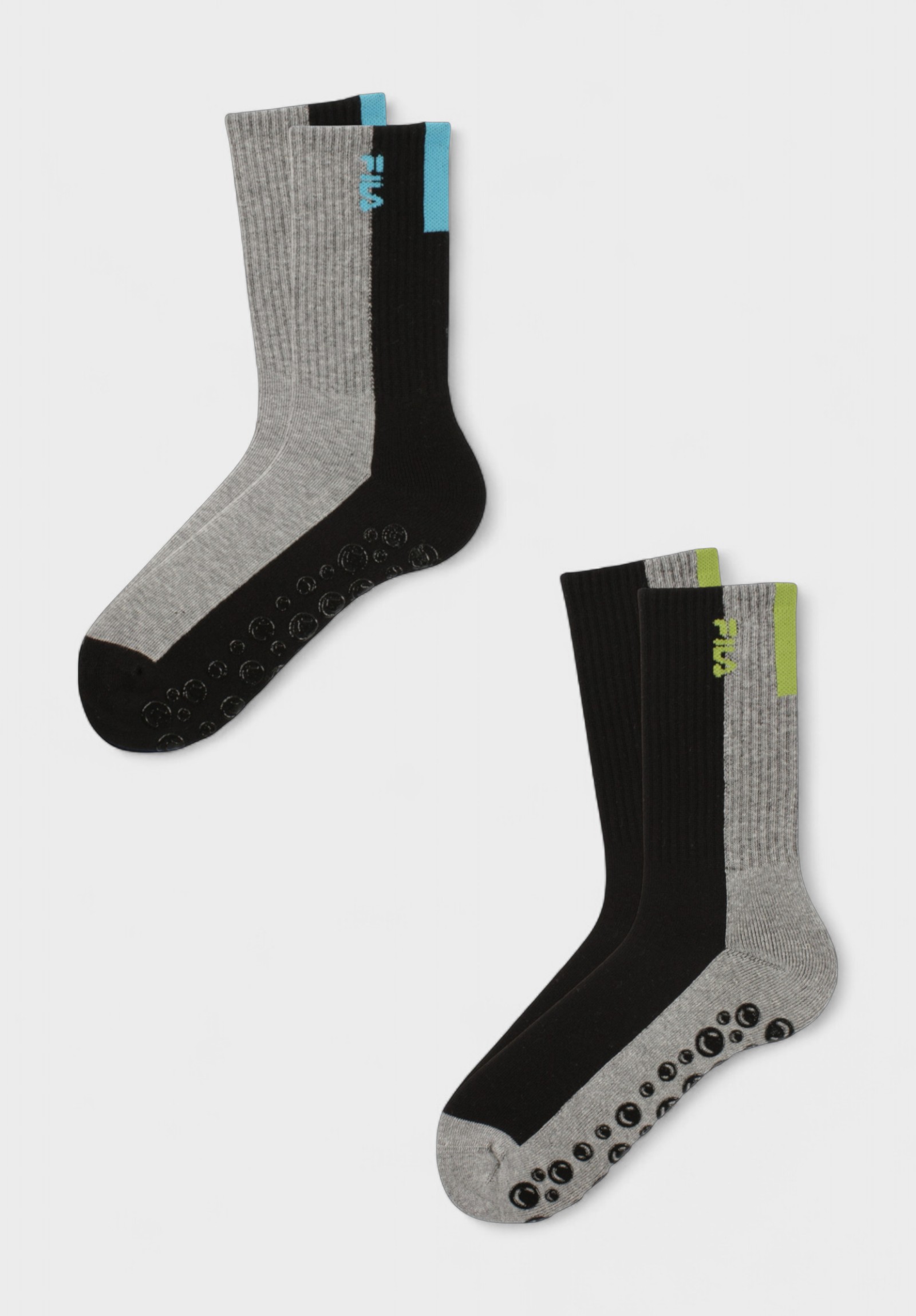 FILA Παιδικές Αθλητικές Κάλτσες με Αντιολισθητικά Ταπάκια (2 Ζευγάρια) F8943-292-Πολύχρωμο φωτογραφία