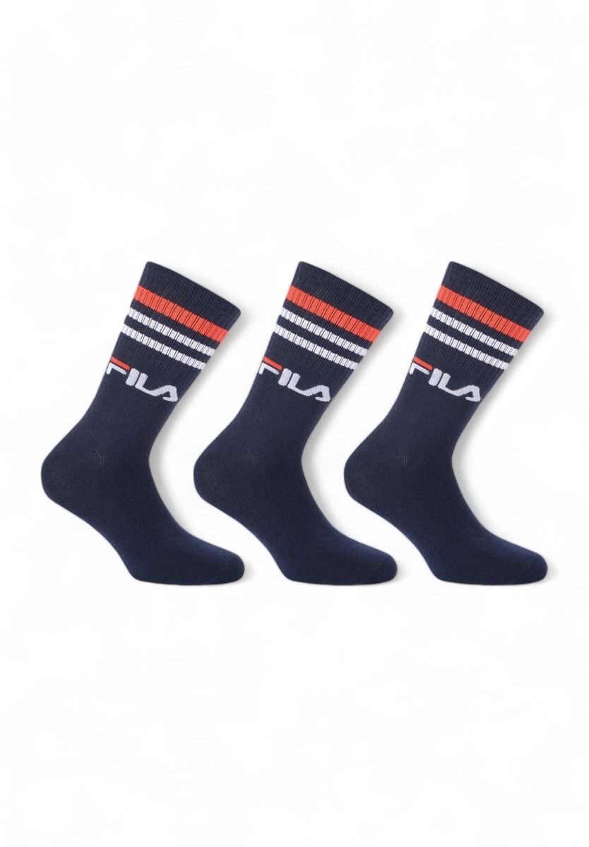  Κάλτσες Fila Unisex Unique Lifestyle 3 τεμάχια F9090-Μπλε 2025
