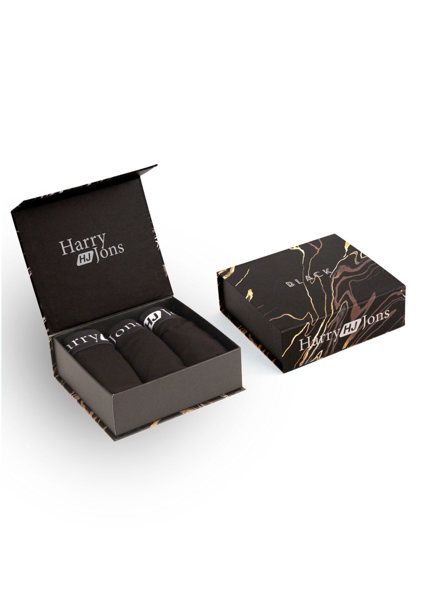 Harry Jons Boxer Harry Jons Black 3 Τεμ. HJ03