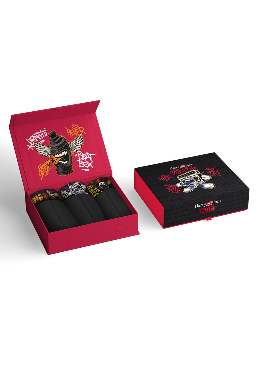 Harry Jons Boxer Harry Jons Graffiti 3 Τεμ. HJ06