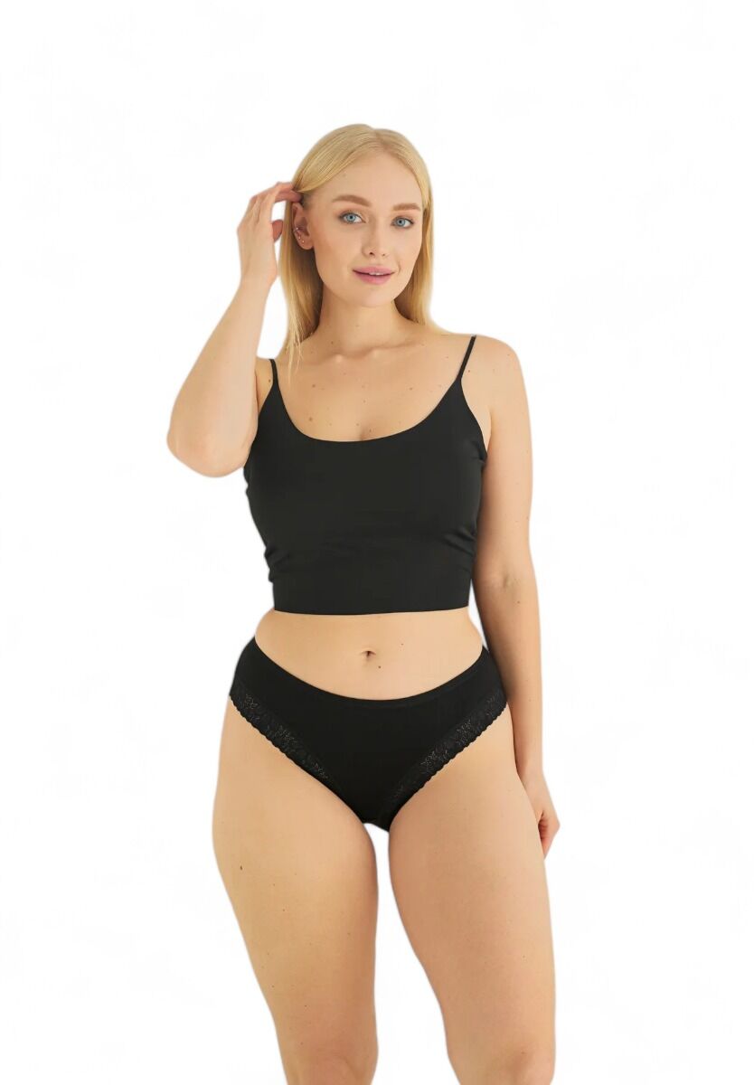  Σλιπ γυναικείο Midi Sexen Livia Black 5 Τεμ. SXN3516-4-Μαύρο 2025