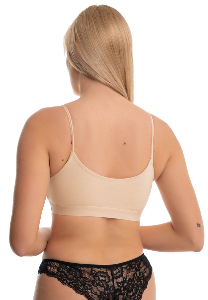 Μπουστάκι γυναικείο απαλό Modal 2640-Μπεζ φωτογραφία