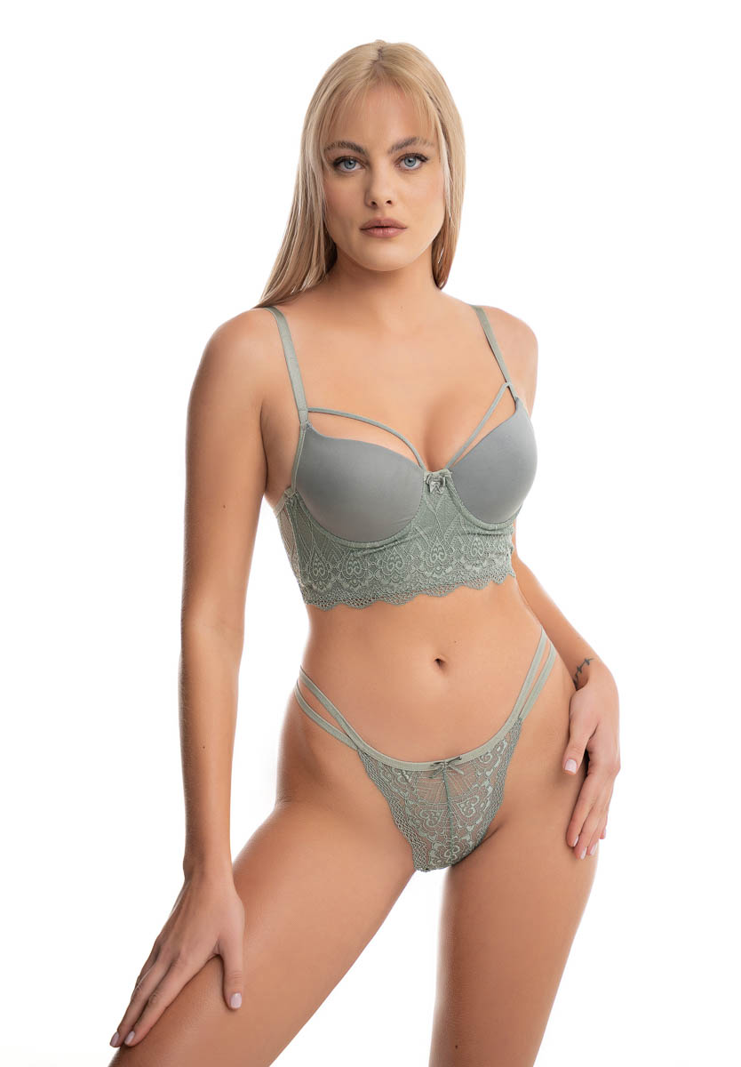  Σετ bralette-slip No Push Up χωρίς ενίσχυση Koza 80237 80237-Φυστικί 2025