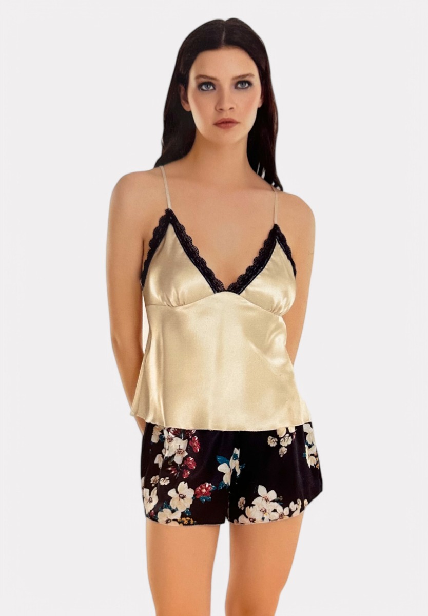 Babydoll Satin Moongirl Gold Passion MG717-Εκρού φωτογραφία