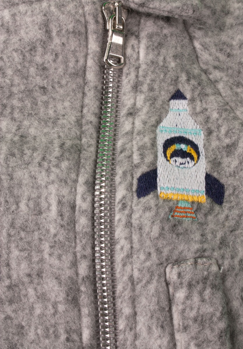 Σετ βρεφικών ζακέτα- μπλουζάκι - παντελόνι Space PN14841 φωτογραφία